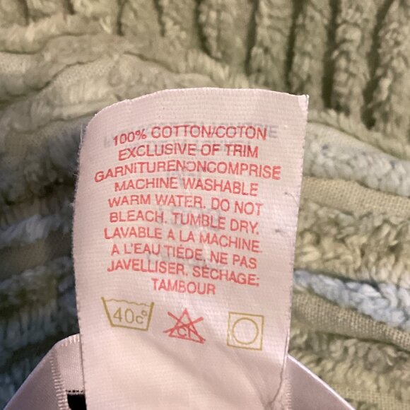 Vintage Diamond Tea Green Women's Bath Robe Size M-L Inside Tie Shoulder Pads - Picture 13 of 13